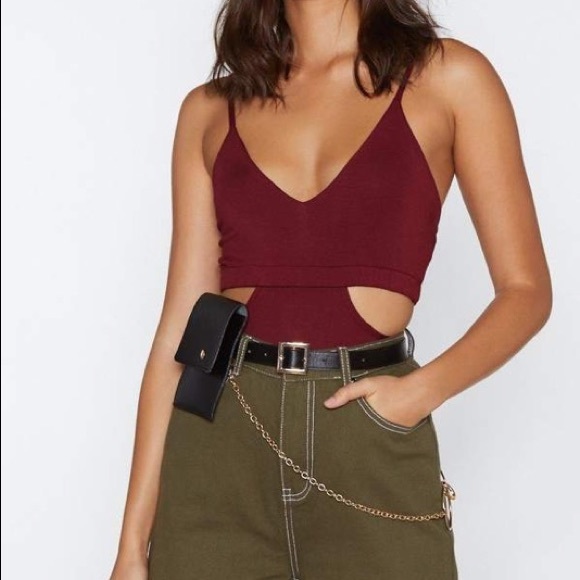 Nasty Gal Every Piece of Me Cutout Bodysuit - Picture 1 of 3